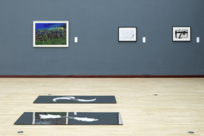 pohled do výstavy Bienále Ve věci umění 2022, Městská knihovna, 2. patro, 2022. Foto Tomáš Souček