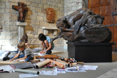 Sobotní výtvarný workshop v rámci akce Otevřené ateliéry / Ateliér Františka Bílka