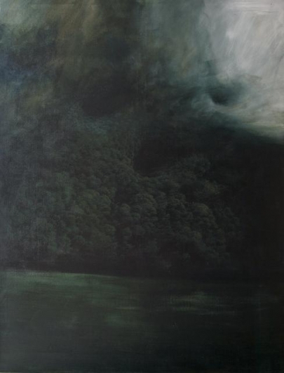 Jan Uldrych, Bez názvu, 2011, akryl, olej na plátně, 145×200cm