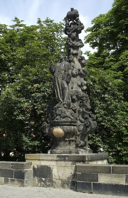 St Cajetan Sculptural Group – before restoration, Charles Bridge