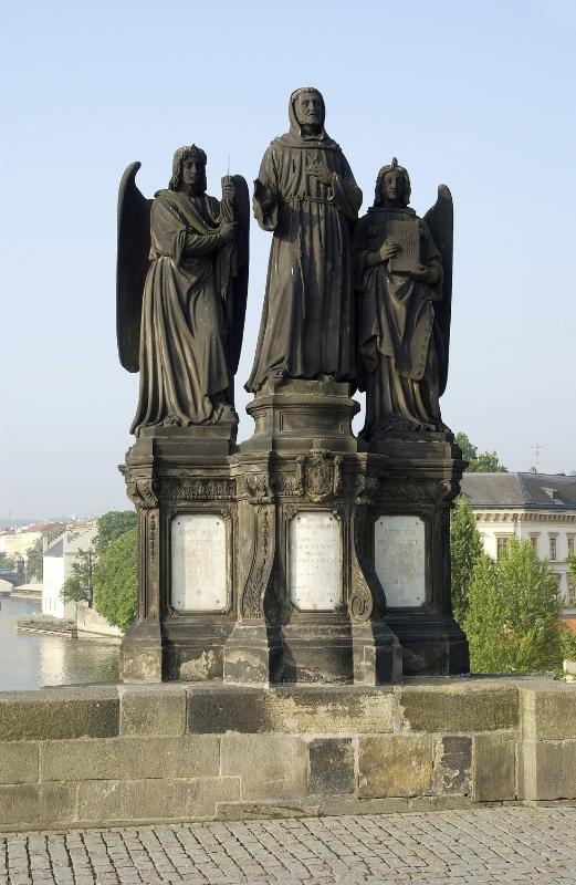Sousoší sv. Františka Serafinského – před restaurováním, Karlův most