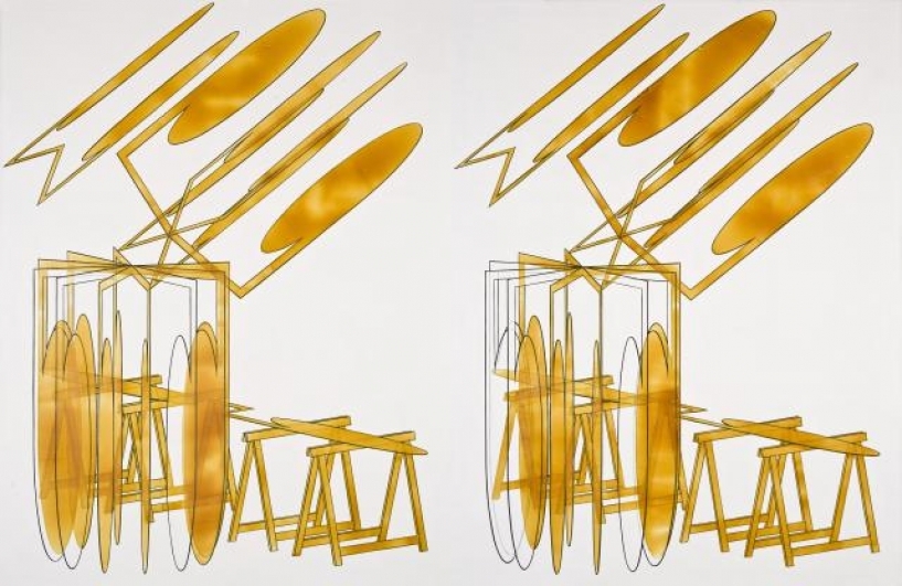 Lubomír Typlt, Turbíny, 2008–2010, olej, plátno, 260×400 cm