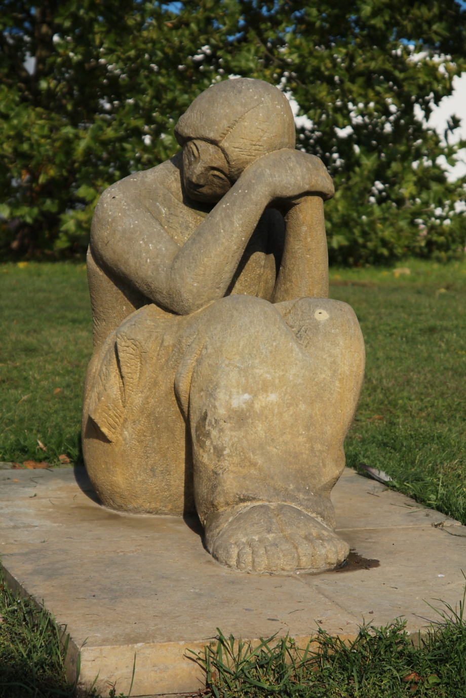 Lubomír Růžička, The Sitting Girl, 1984 – before restoration