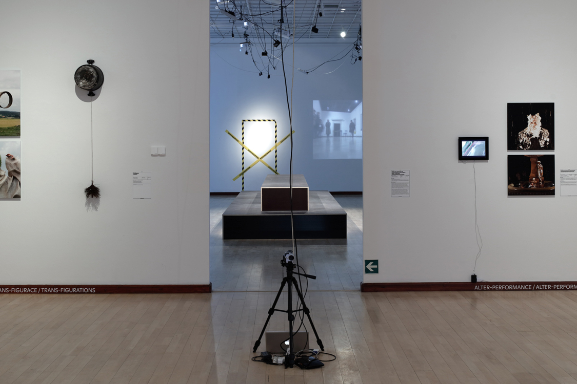 view to the exhibition Tomáš Ruller: Perform Made – Sustainable Flashbacks, Municipal Library, 2nd floor, 2018. Photo by Martin Polák