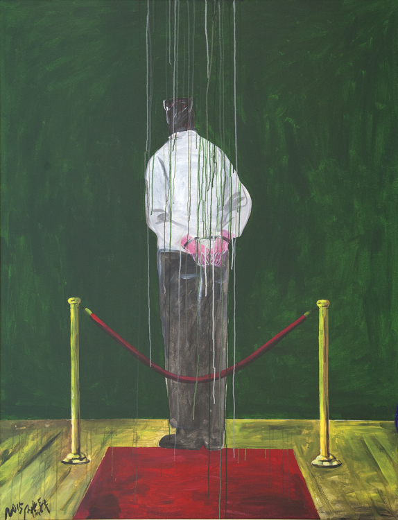 Wang Guangyi, Ritual No. 2, 2015, oil and acrylic on canvas, 180×140 cm