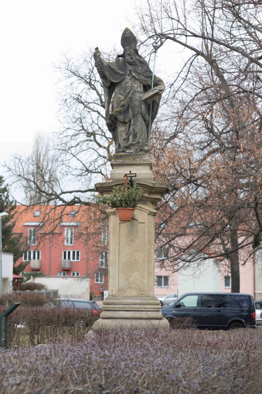 Statue of St. Adalbert – before restoration, Prague-Kbely