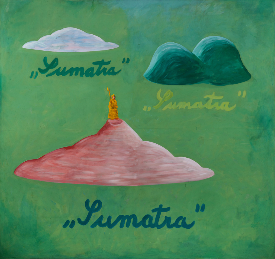 Tomáš Císařovský, Sumatra, 1988, akryl na plátně, 190×205 cm
