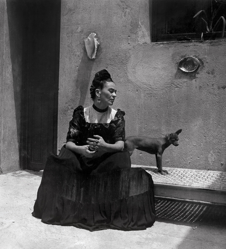 Frida Kahlo, by Lola Álvarez Bravo, ca. 1944 © Frida Kahlo Museum