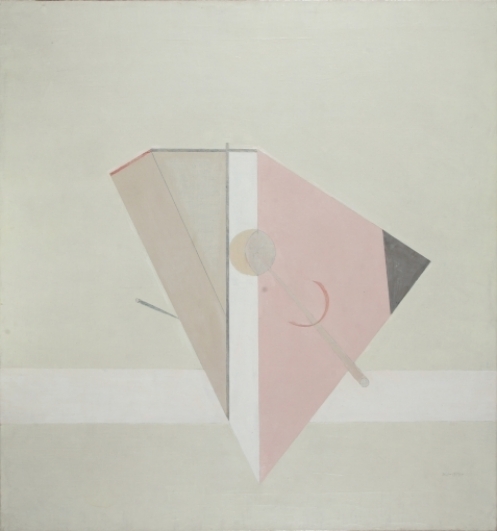 Eduard Steinberg, Composition, 1974, olej na plátně, 79,5×74 cm