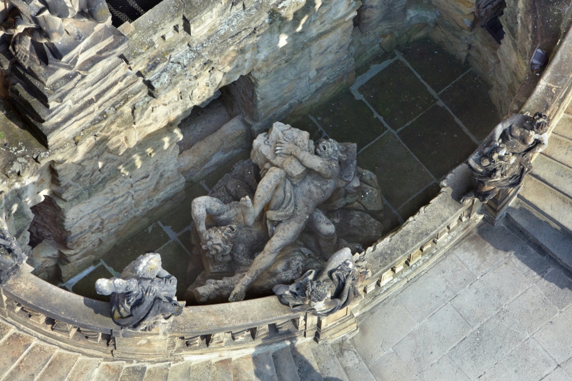Barokní schodiště Zámku Troja. Foto Ondřej Němec
