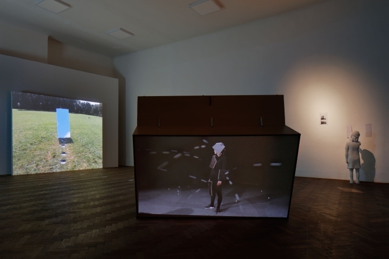 view to the exhibition Medium: Figure, Colloredo-Mansfeld Palace. Photo by Martin Polák