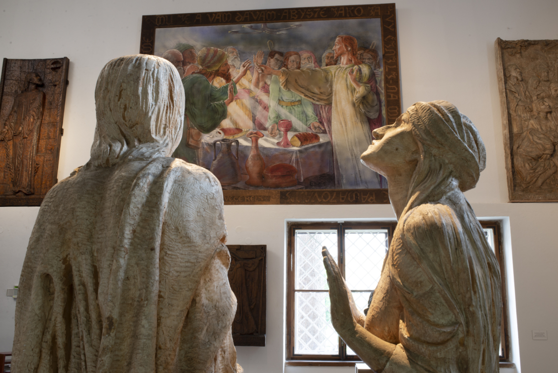 view of the exposition in the František Bílekʼs House in Chýnov. Photo by Lukáš Kliment