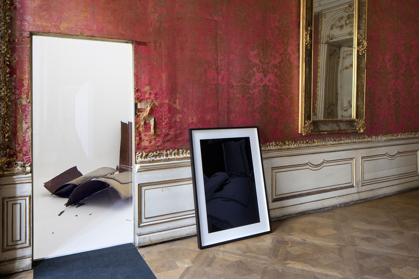 view to the exhibition Lukáš Machalický: Eclecticism Hour, Colloredo-Mansfeld Palace, piano nobile, 2019. Photo by Tomáš Souček