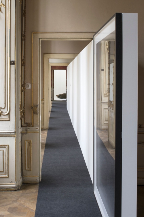 view to the exhibition Lukáš Machalický: Eclecticism Hour, Colloredo-Mansfeld Palace, piano nobile, 2019. Photo by Tomáš Souček