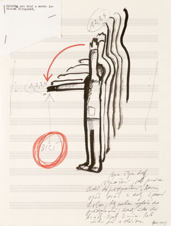 Milan Knížák, Actual Music (partitury), around 1965. Prague City Gallery