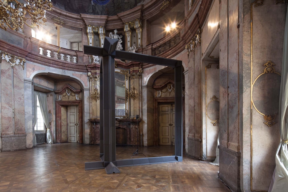 view to the exhibition Roman Štětina: Foreword, Colloredo-Mansfeld Palace, piano nobile, 2018. Photo by Jiří Thýn