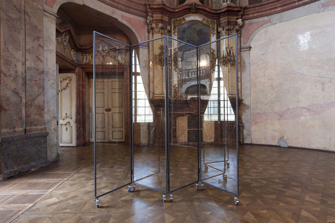 view to the exhibition Roman Štětina: Foreword, Colloredo-Mansfeld Palace, piano nobile, 2018. Photo by Jiří Thýn