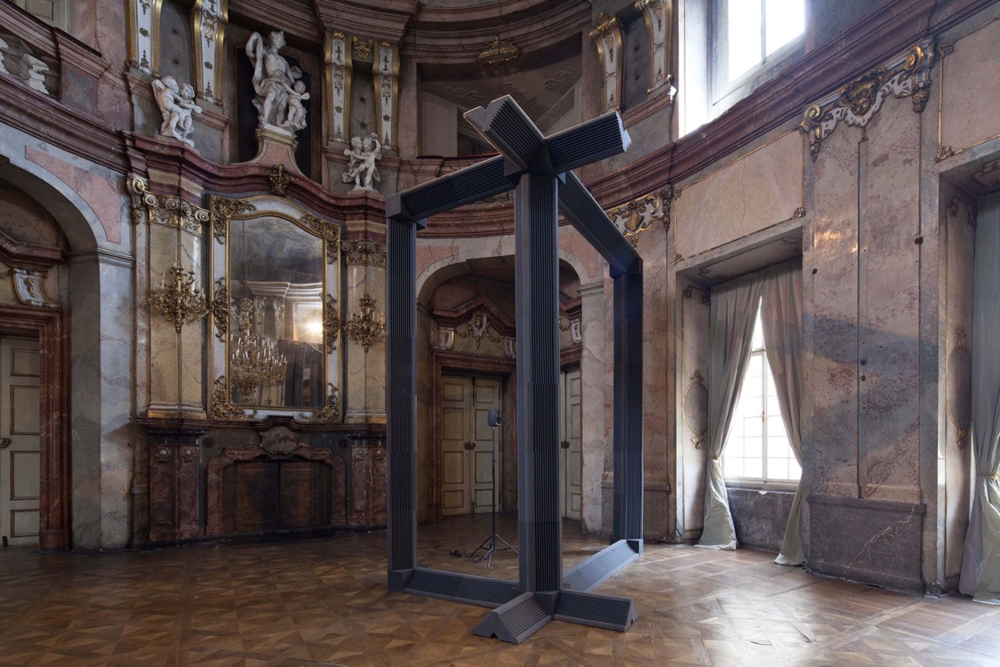 view to the exhibition Roman Štětina: Foreword, Colloredo-Mansfeld Palace, piano nobile, 2018. Photo by Jiří Thýn