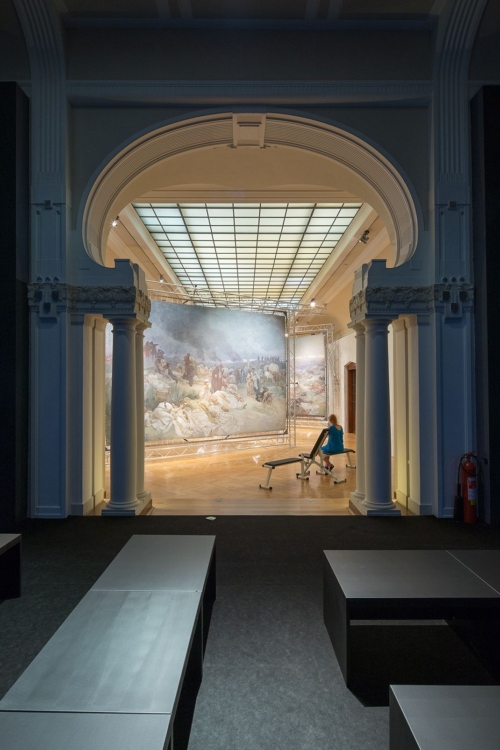 view to the exhibition of Alfons Mucha: The Slav epic, The Municipal House, 2018. Photo by Tomáš Souček