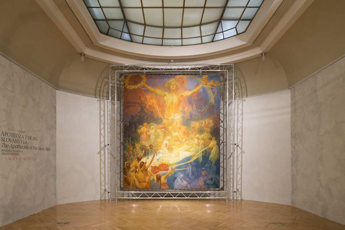 view to the exhibition of Alfons Mucha: The Slav epic, The Municipal House, 2018. Photo by Tomáš Souček