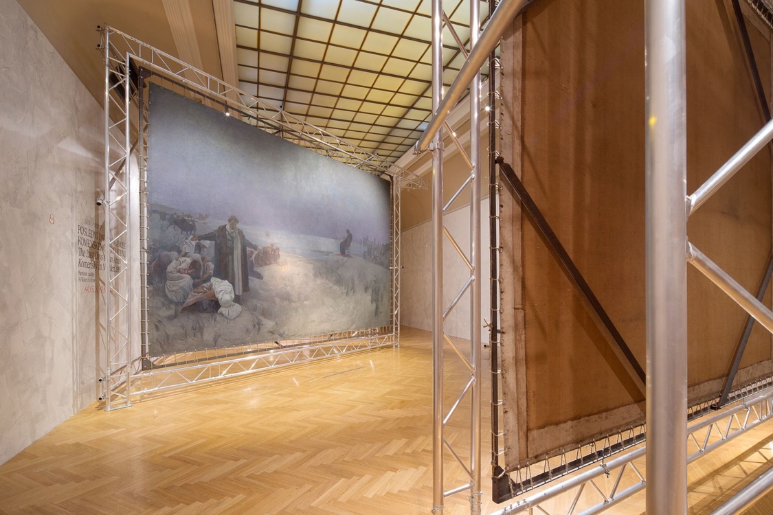 view to the exhibition of Alfons Mucha: The Slav epic, The Municipal House, 2018. Photo by Tomáš Souček