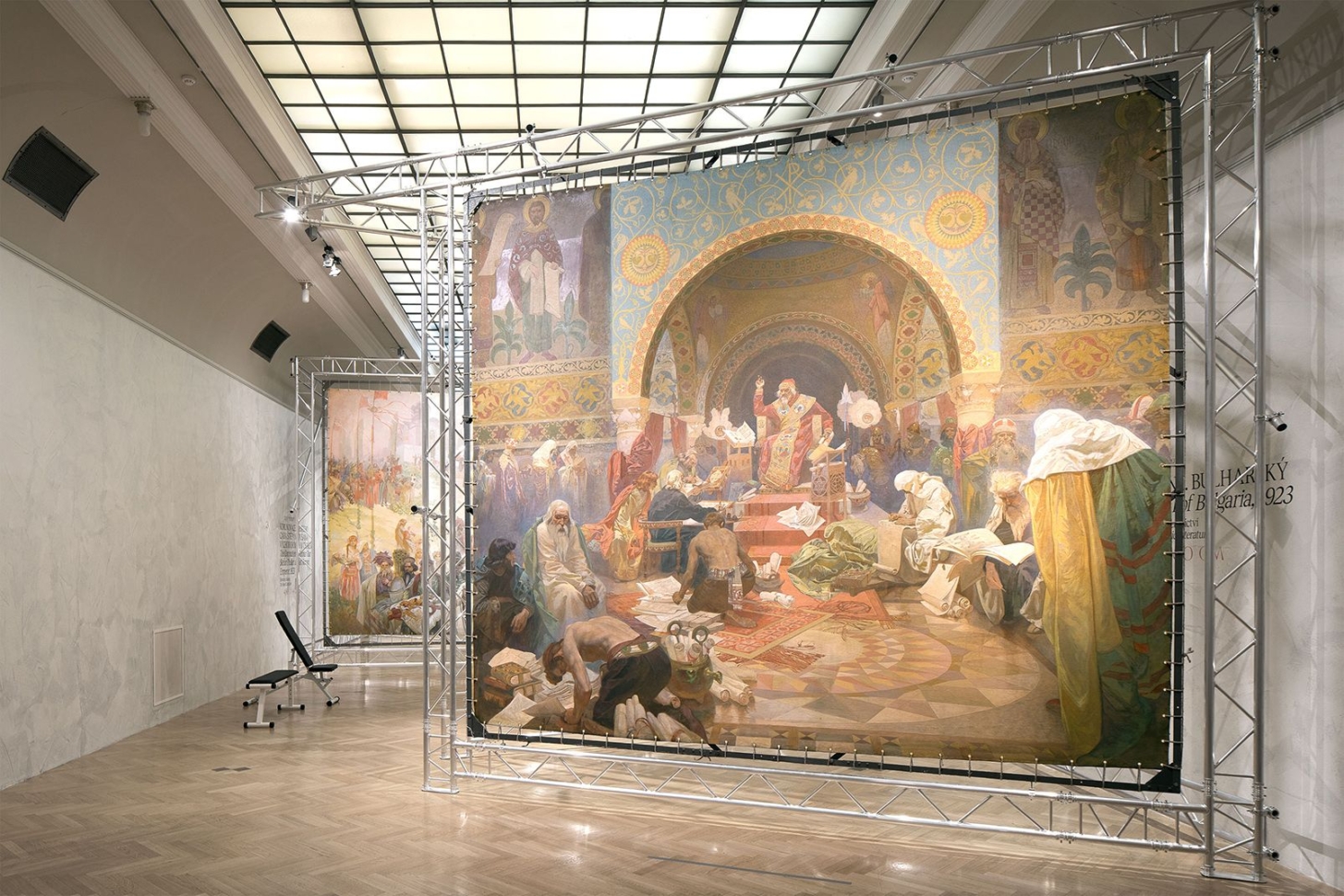 view to the exhibition of Alfons Mucha: The Slav epic, The Municipal House, 2018. Photo by Tomáš Souček