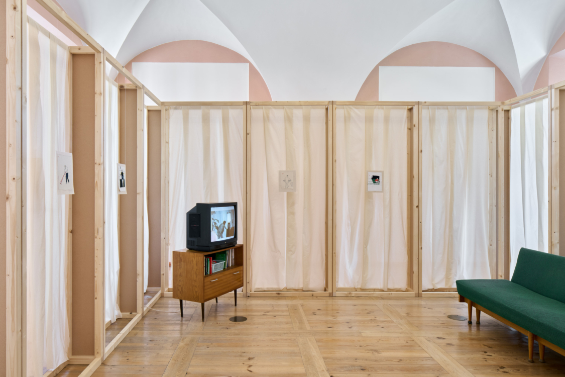 view to the The Palace of (Leisure) Time exhibition, GHMP Zámek Troja, 2025. Photo by Jan Kolský