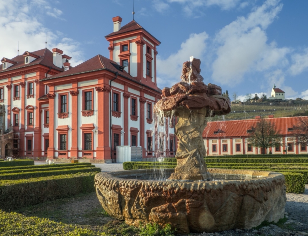 Fontána v zahradách, foto: Markéta Vojtíková