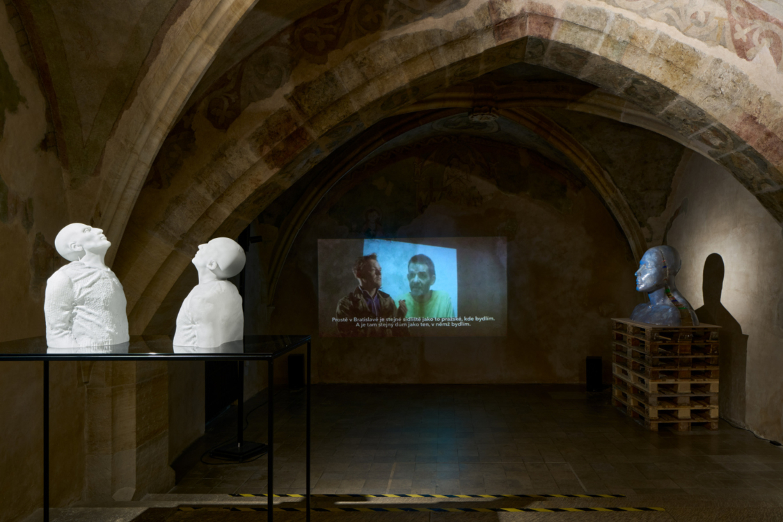 view to the Double exhibition, GHMP Zvon, 2025. Photo by Jan Kolský