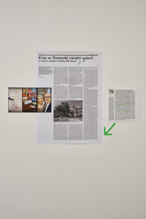 view to the Free National Gallery. Description of a Struggle exhibition, GHMP Dům fotografie, 2026. Photo by Jan Kolský