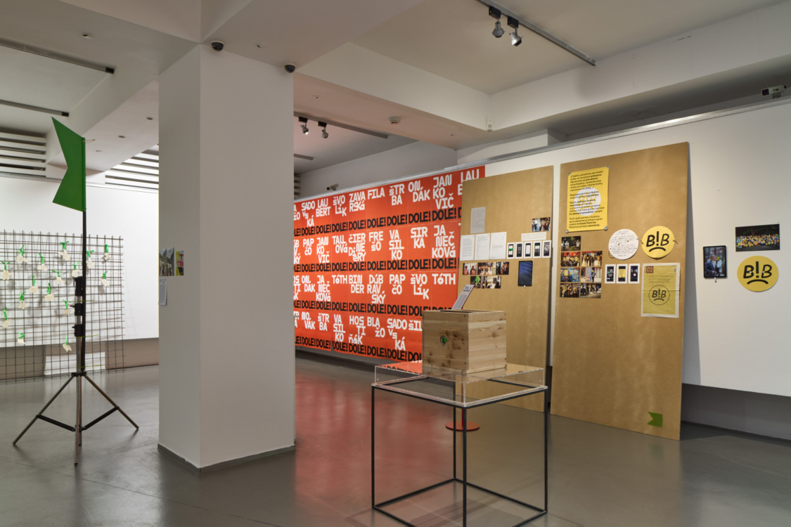 view to the Free National Gallery. Description of a Struggle exhibition, GHMP Dům fotografie, 2026. Photo by Jan Kolský
