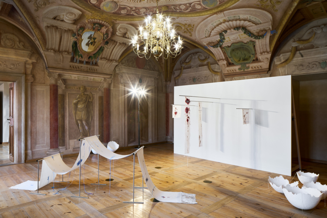 view to the Labyrinth: Wandering Within exhibition, GHMP Zámek Troja, 2026. Photo by Jan Kolský