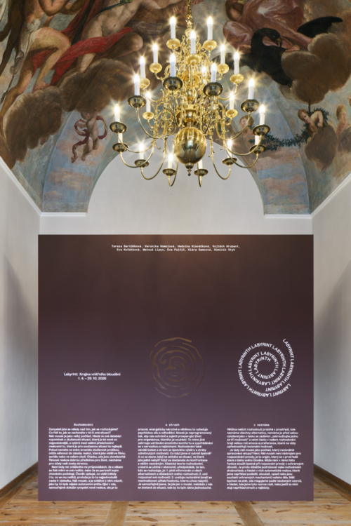 view to the Labyrinth: Wandering Within exhibition, GHMP Zámek Troja, 2026. Photo by Jan Kolský