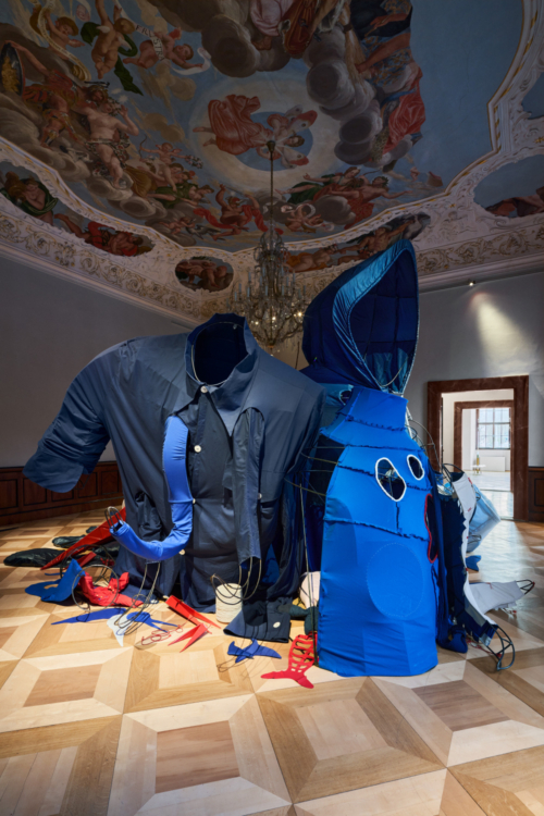 view to the Labyrinth: Wandering Within exhibition, GHMP Zámek Troja, 2026. Photo by Jan Kolský