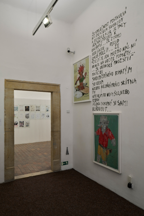 pohled do výstavy Bezhlavý jezdec, GHMP Zvon, 2026. Foto Jan Kolský