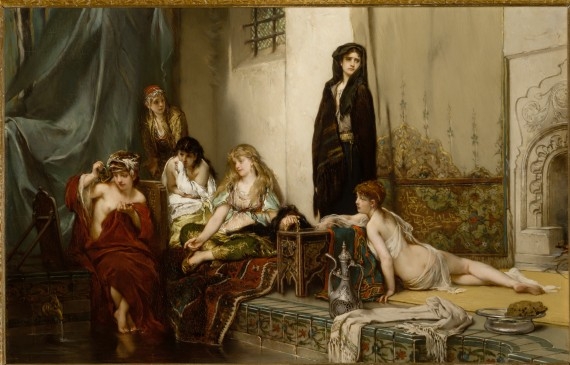 Jaroslav Čermák, Černohorky v harému, 1877, Národní galerie v Praze