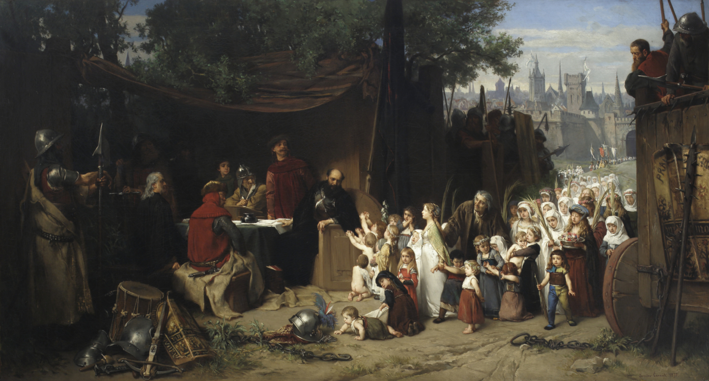 Jaroslav Čermák, Husité před Naumburkem (Výjev z obléhání Naumburku), 1875, Sbírka Pražského hradu, foto: Jan Gloc