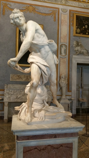 Gian Lorenzo Bernini, David, 1623–1624, mramor, Galerie Borghese