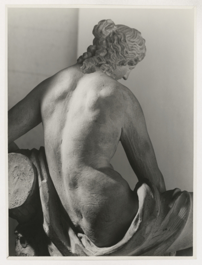 Josef Sudek, [Václav Prachner, Allegory of the Vltava River (probably clay model), 1812], 1950s, gelatin silver print, Institute of Art History of the Czech Academy of Sciences