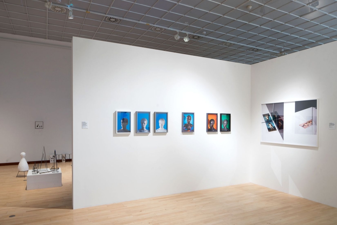 view to the exhibition New Acquisitions from the Collections of Prague City Gallery, Municipal Library of Prague, 2nd floor, 2018. Photo by Tomáš Souček