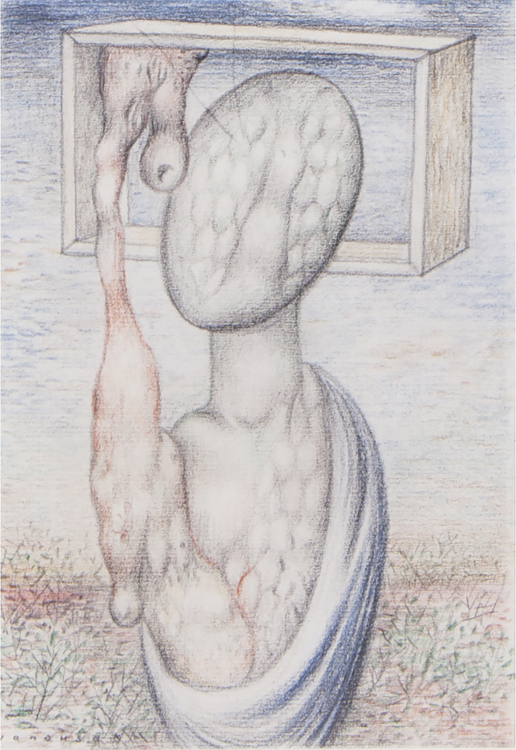 František Janoušek, The Life of the Bee, 1935, cardboard, paper, coloured pencil