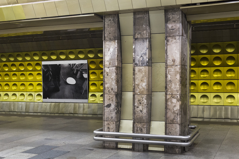 exhibition in the Metro station / Umění za čarou (Line Art), 2020