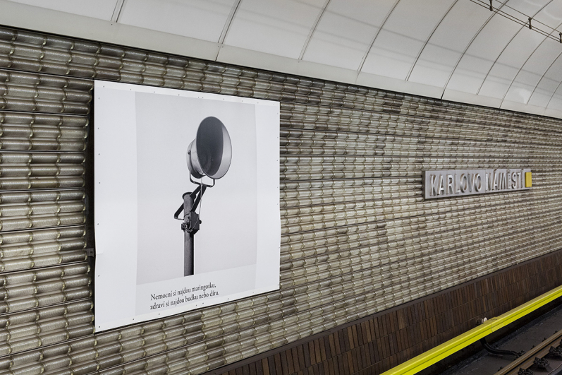 exhibition in the Metro station / Umění za čarou (Line Art), 2020